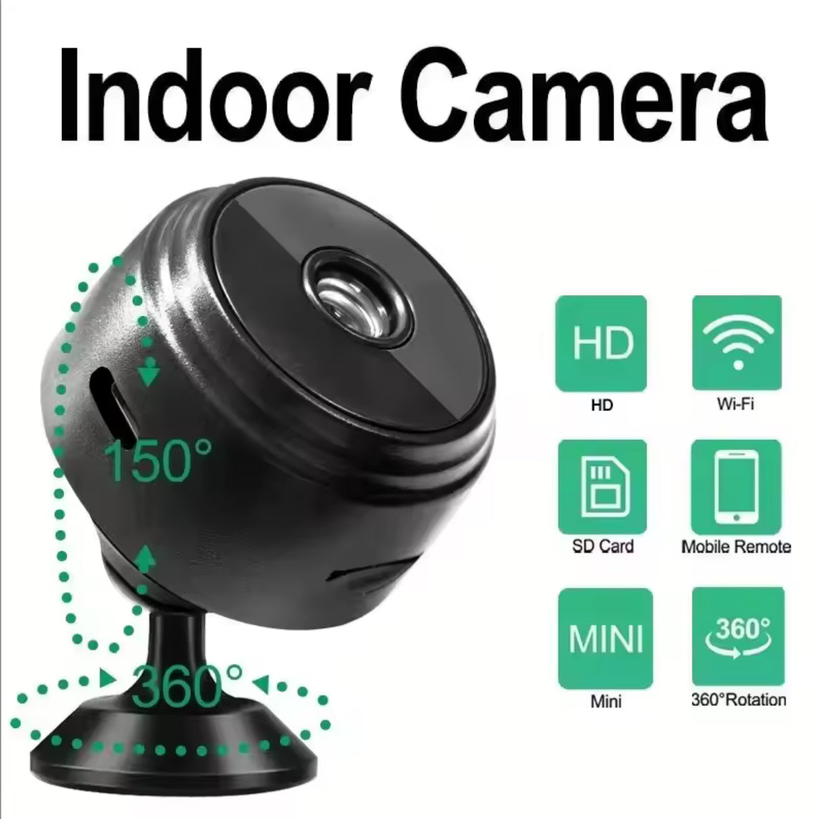 Mini Caméra WiFi SmartView – Surveillez ce qui compte, à distance