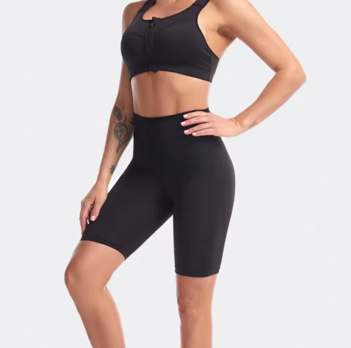 Short Sauna Amincissant Taille Haute – Effet Sudation & Ventre Plat