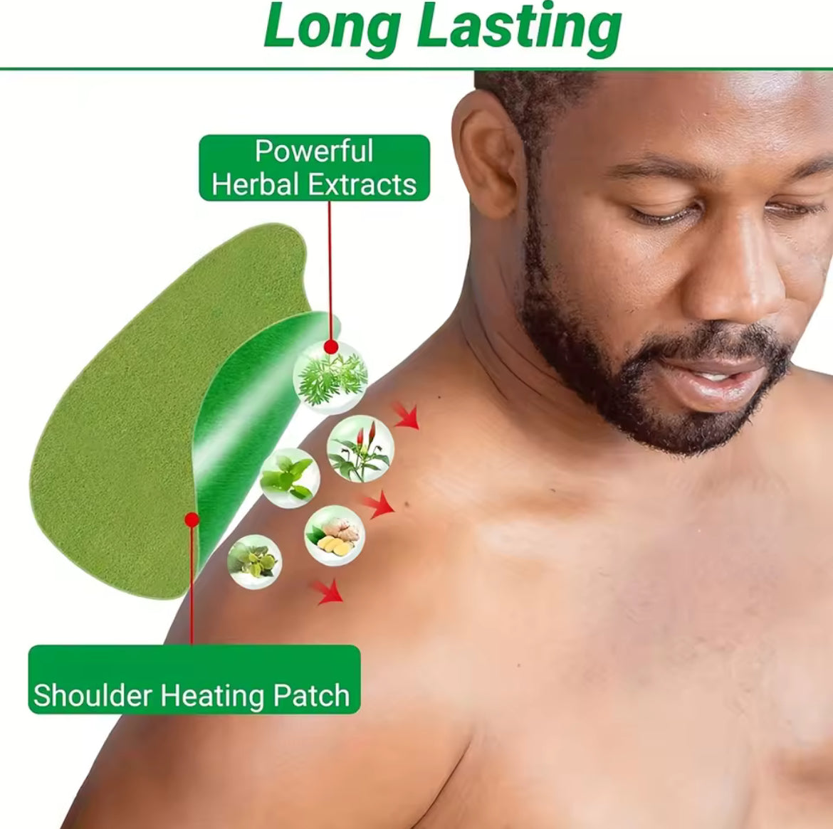 Parche de calentamiento muscular 8H: alivio del dolor y recuperación activa