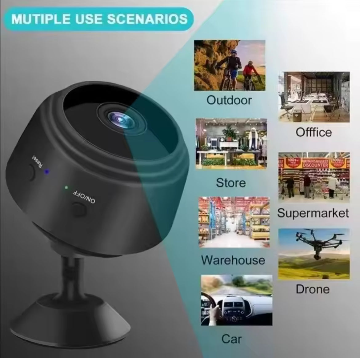 Mini Caméra WiFi SmartView – Surveillez ce qui compte, à distance