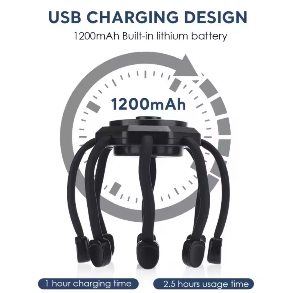 Masseur de Tête Électrique RelaxPro™ – Soulage le Stress & Favorise la Détente