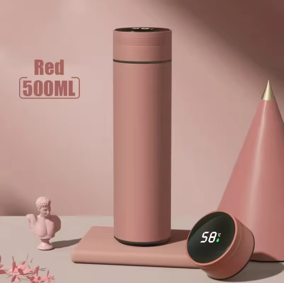 Bouteille thermos intelligente 500 ml – Température affichée