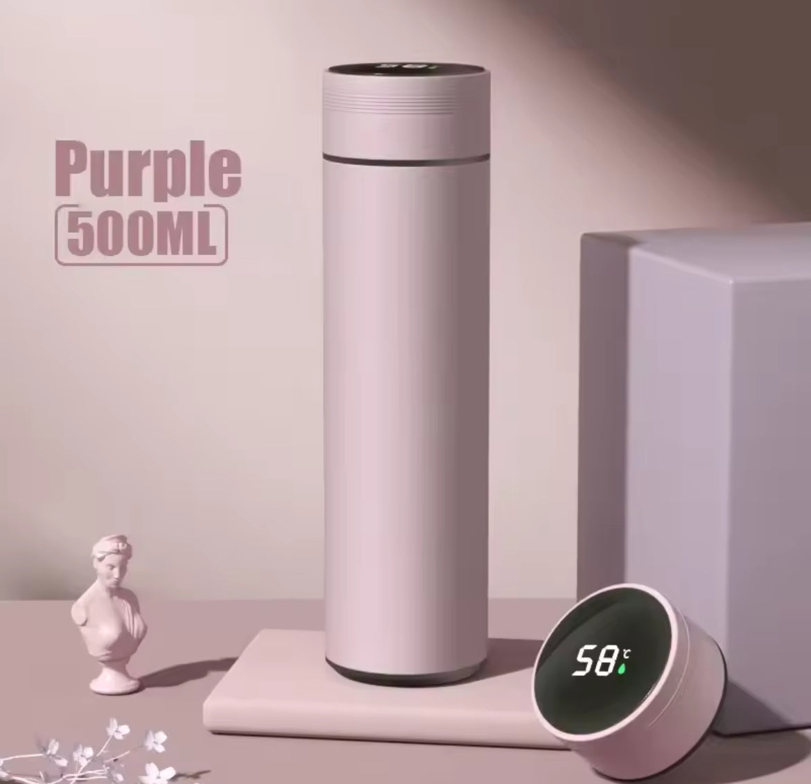 Bouteille thermos intelligente 500 ml – Température affichée