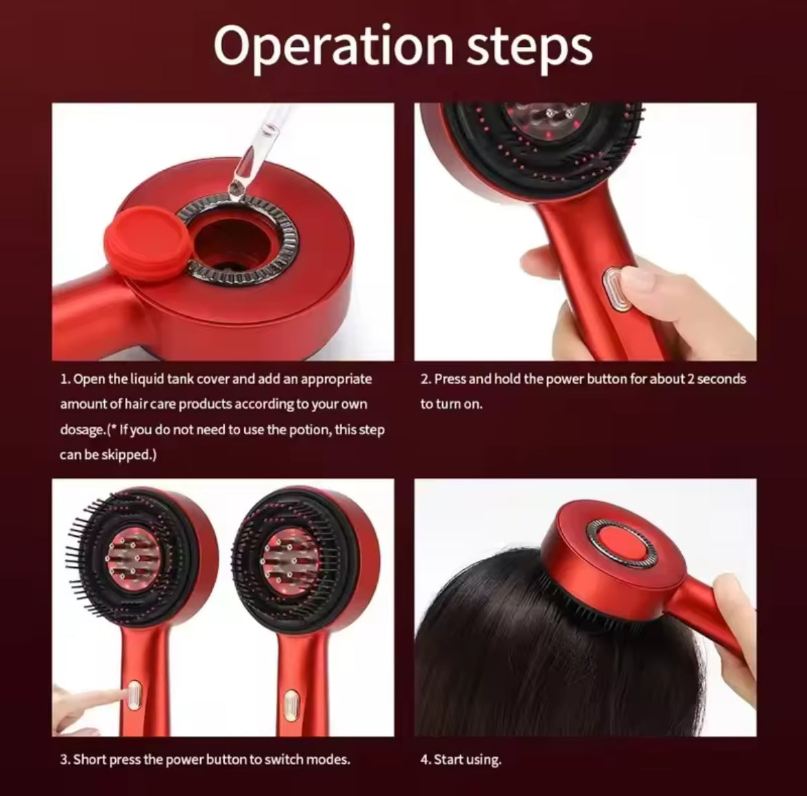 Brosse de Massage Capillaire Electrique - Stimulation & Soin du Cuir
Chevelu