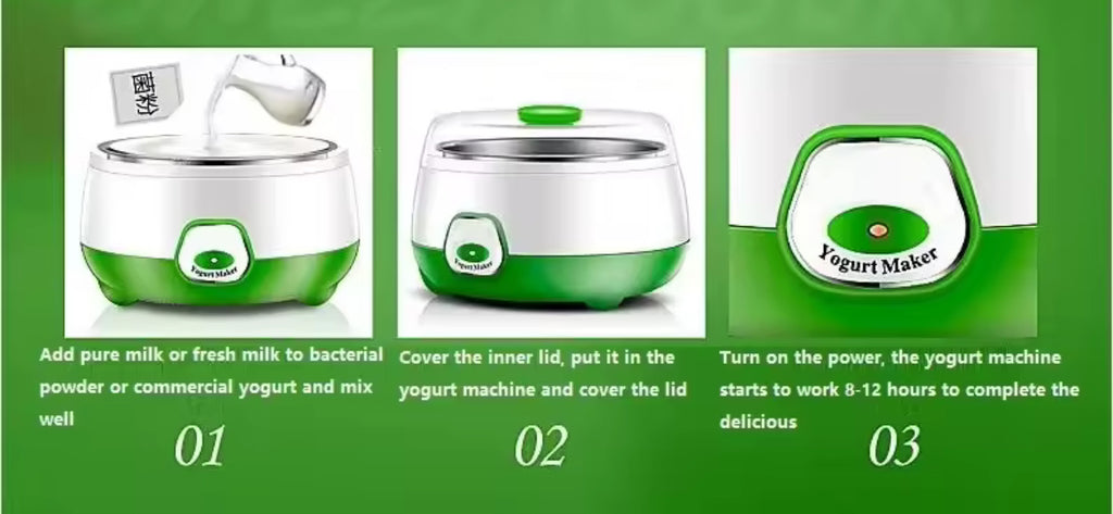 Mini Yaourtière Électrique 1L – Yaourts Maison Sains & Naturels