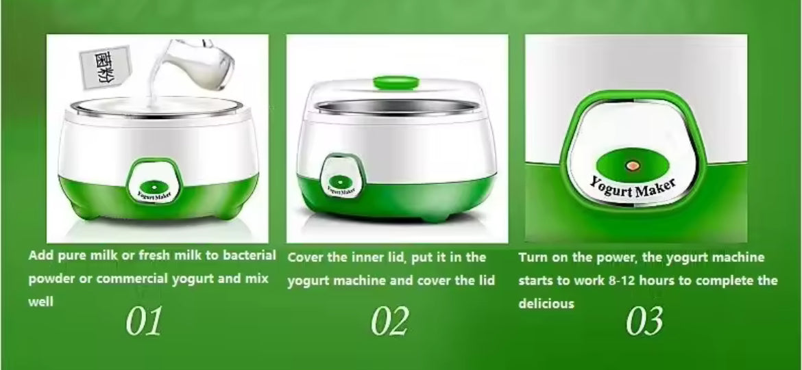 Mini Yaourtière Électrique 1L – Yaourts Maison Sains & Naturels